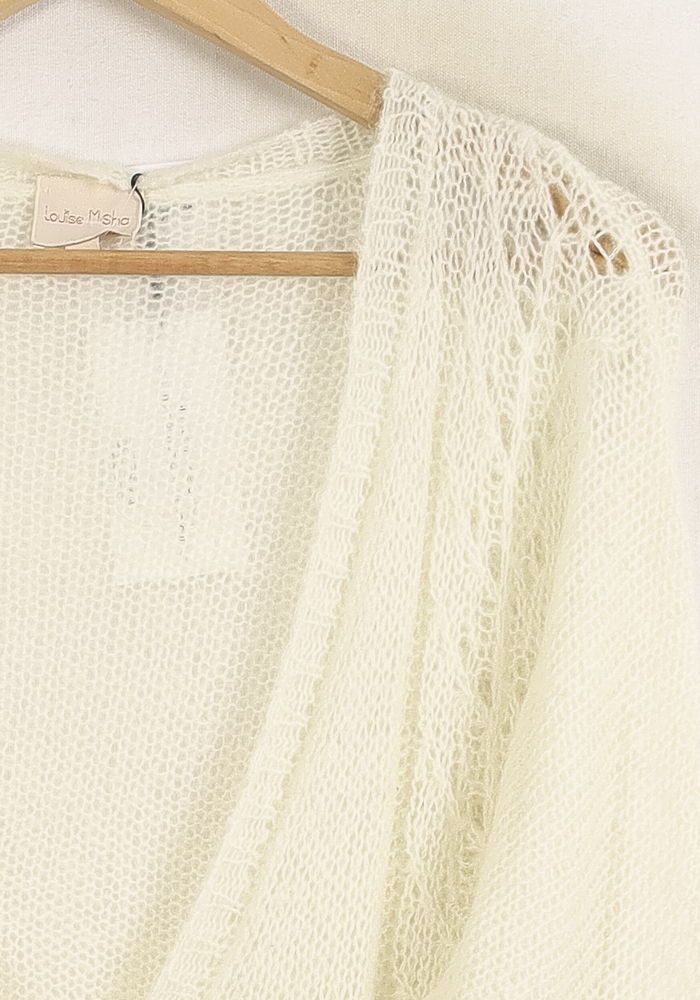 Cardigan Blanc - Taille S/36 de la marque Louise Misha | PARAD75642 - Vendu par Paradigme - Image 3