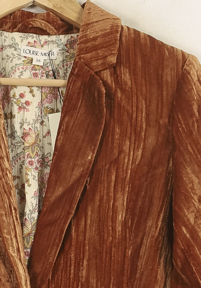 Blazer Marron - Taille S/36 de la marque Louise Misha | PARAD75648 - Vendu par Paradigme - Image 3