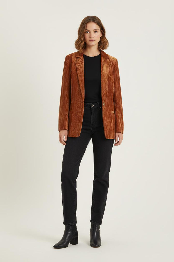 Blazer Marron - Taille S/36 de la marque Louise Misha | PARAD75648 - Vendu par Paradigme - Image 1