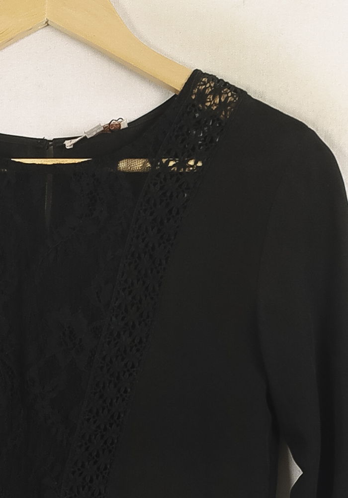 Robe Courte Noire - Taille XS/34 de la marque Louise Misha | PARAD75650 - Vendu par Paradigme - Image 3