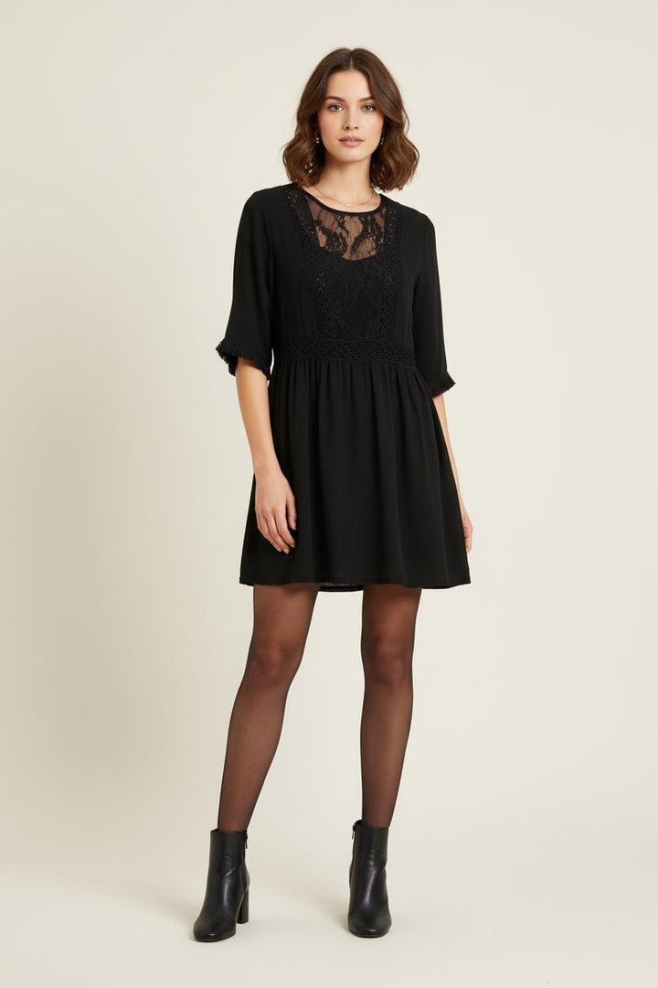 Robe Courte Noire - Taille XS/34 de la marque Louise Misha | PARAD75650 - Vendu par Paradigme - Image 1