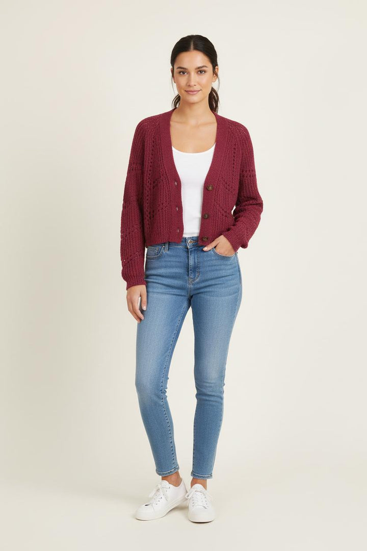 Cardigan Violet - Taille XS/34 de la marque Louise Misha | PARAD75651 - Vendu par Paradigme - Image 1