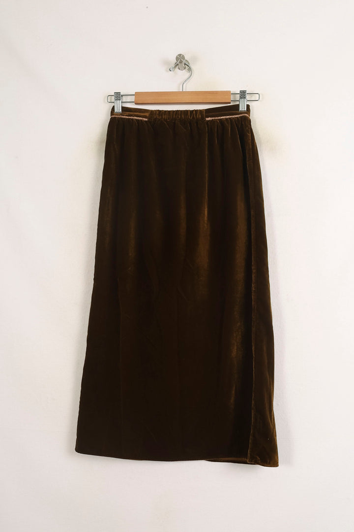 Jupe Longue Marron - Taille XS/34 de la marque Louise Misha | PARAD75652 - Vendu par Paradigme - Image 4