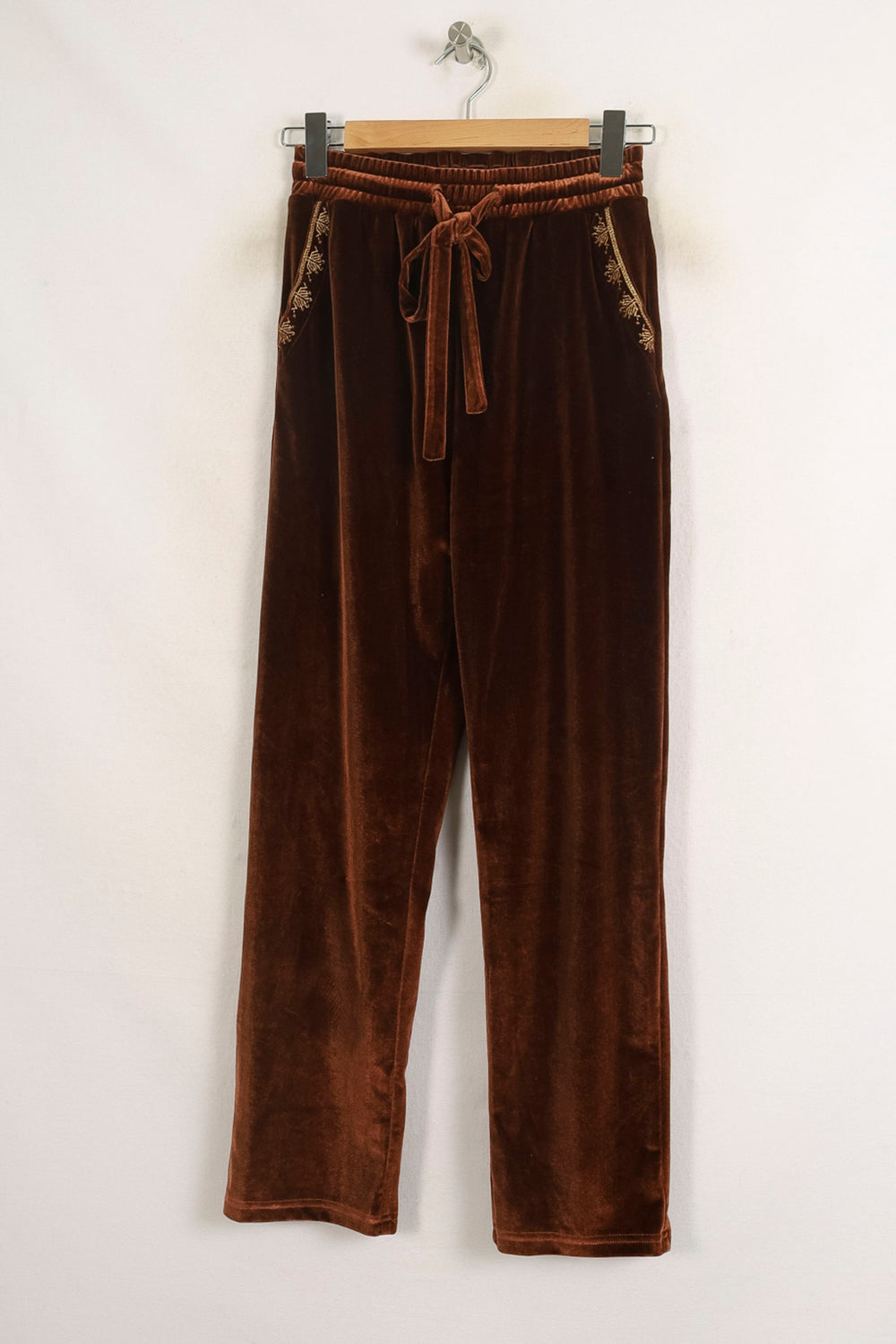 Pantalon Velours Marron - Taille S/36 de la marque Louise Misha | PARAD75656 - Vendu par Paradigme - Image 2
