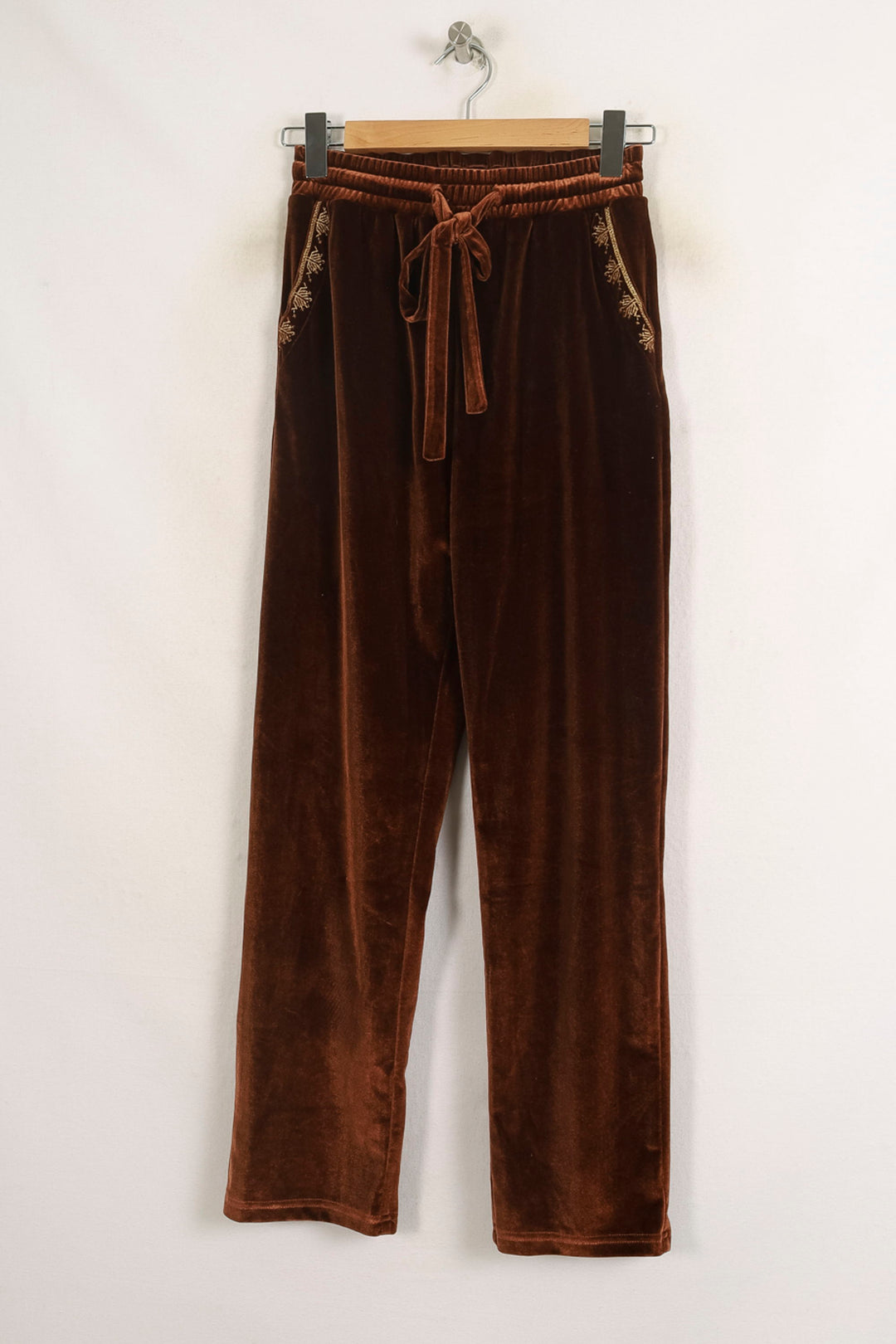 Pantalon Velours Marron - Taille S/36 de la marque Louise Misha | PARAD75656 - Vendu par Paradigme - Image 2