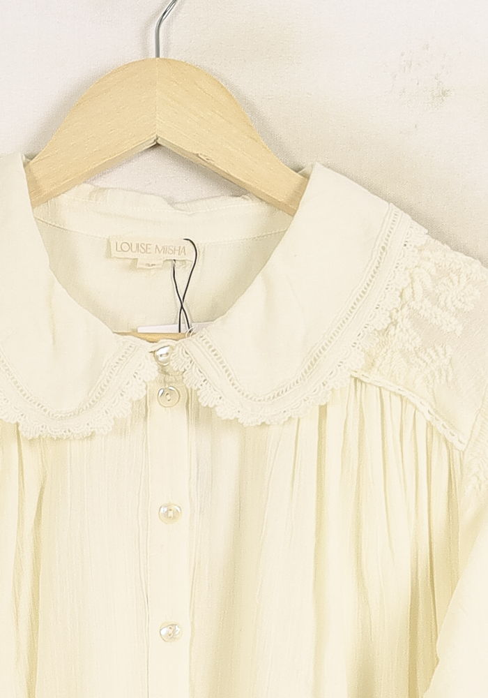 Robe Droite Blanche - Taille M/38 de la marque Louise Misha | PARAD75668 - Vendu par Paradigme - Image 3