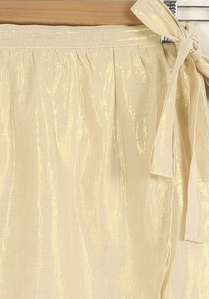 Jupe Portefeuille Beige - Taille XS/34 de la marque Louise Misha | PARAD75670 - Vendu par Paradigme - Image 3