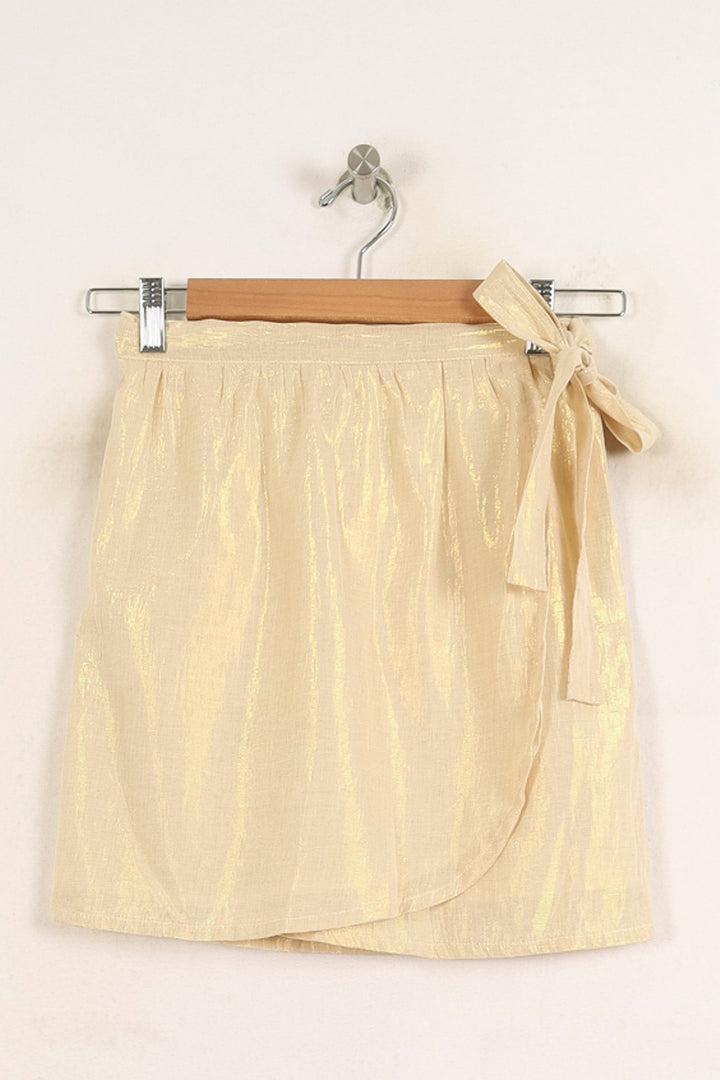 Jupe Portefeuille Beige - Taille XS/34 de la marque Louise Misha | PARAD75670 - Vendu par Paradigme - Image 2