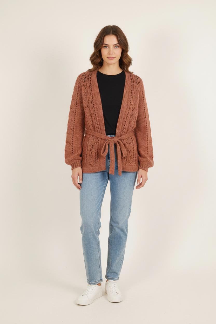 Gilet Marron - Taille L/40 de la marque Louise Misha | PARAD75674 - Vendu par Paradigme - Image 1