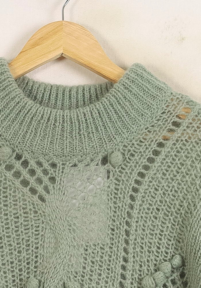 Pull Vert - Taille XS/34 de la marque Louise Misha | PARAD75676 - Vendu par Paradigme - Image 3