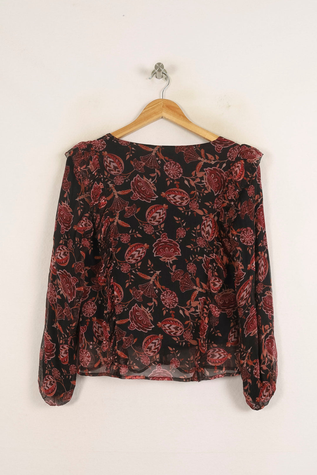 Blouse Noire et Rouge - Taille XS/34 de la marque Louise Misha | PARAD75680 - Vendu par Paradigme - Image 4
