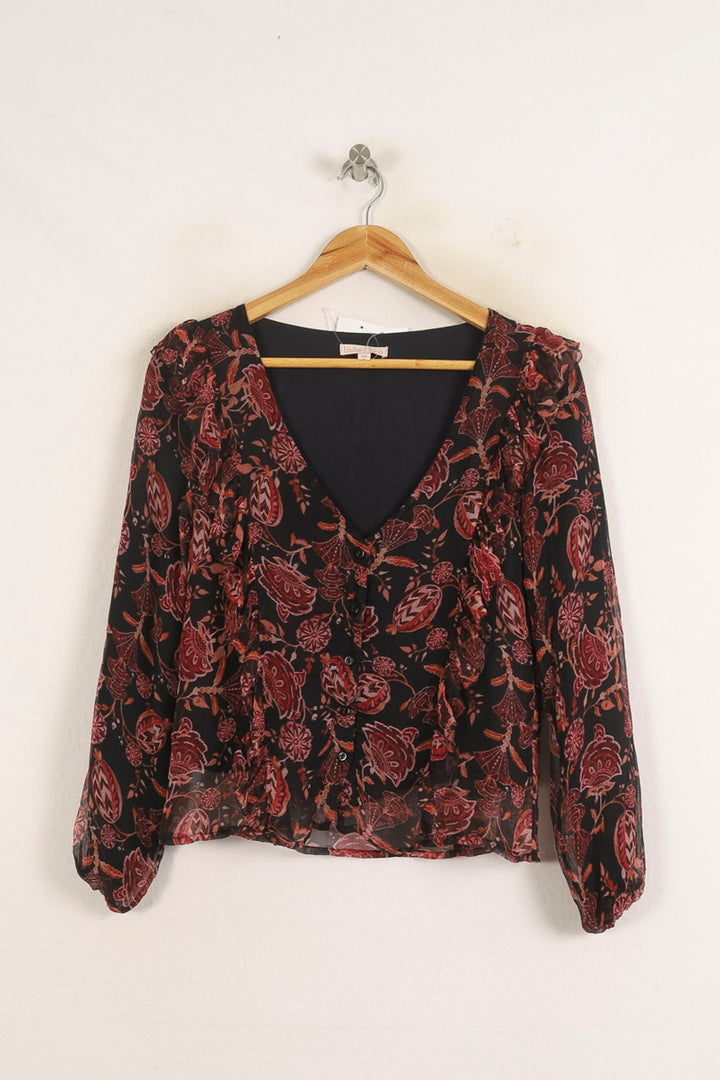 Blouse Noire et Rouge - Taille XS/34 de la marque Louise Misha | PARAD75680 - Vendu par Paradigme - Image 2