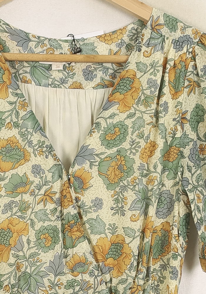 Robe Longue Verte et Jaune - Taille S/36 de la marque Louise Misha | PARAD75686 - Vendu par Paradigme - Image 3