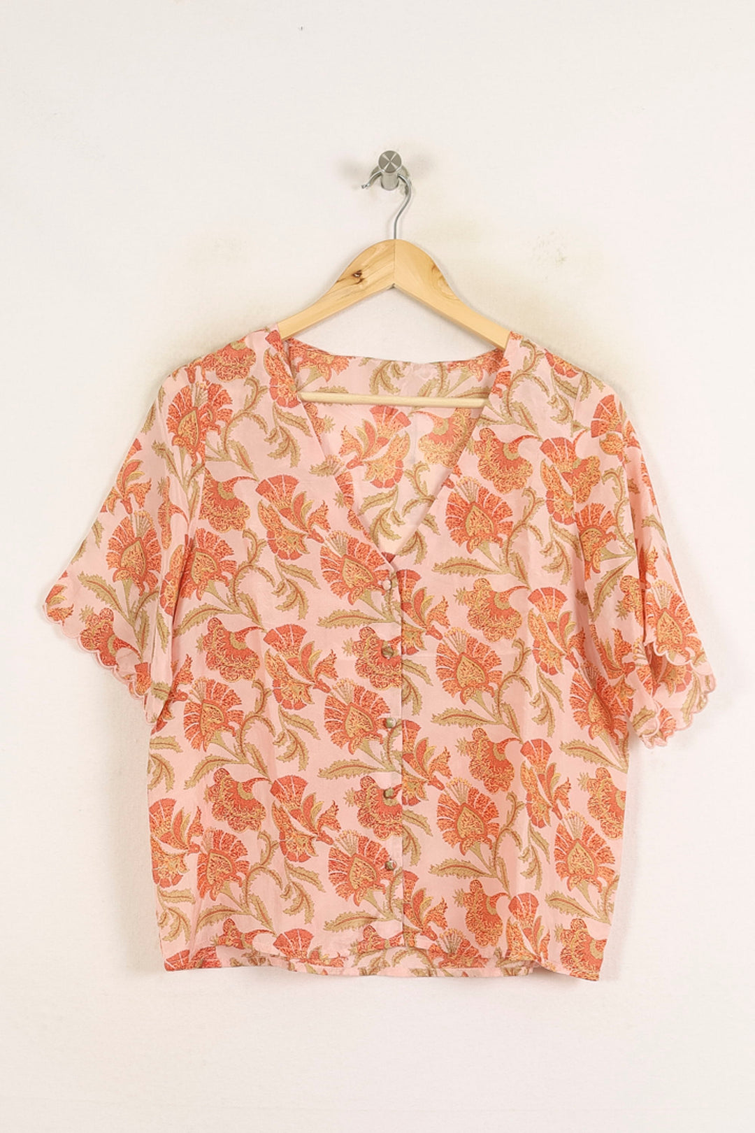 Blouse Rose et Orange - Taille M/38 de la marque Louise Misha | PARAD75690 - Vendu par Paradigme - Image 2