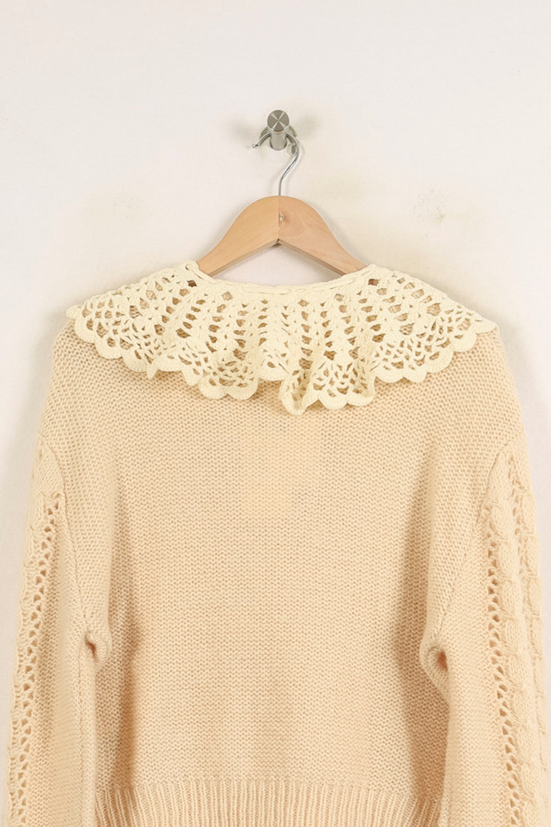 Pull Col Claudine Beige - Taille XS/34 de la marque Louise Misha | PARAD75694 - Vendu par Paradigme - Image 4
