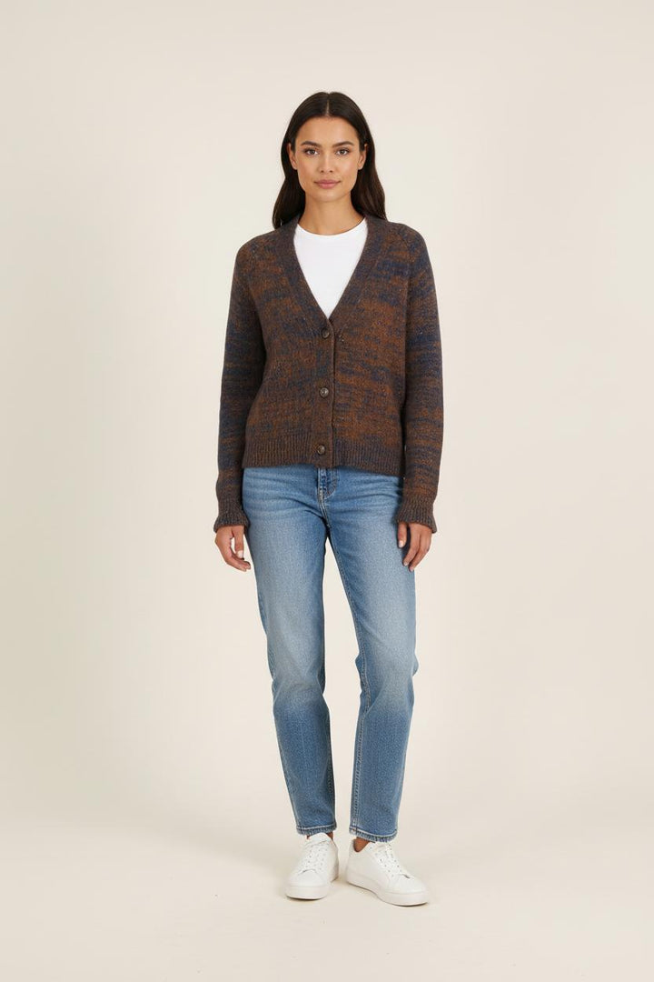 Cardigan Marron et Bleu - Taille XS/34 de la marque Louise Misha | PARAD75697 - Vendu par Paradigme - Image 1