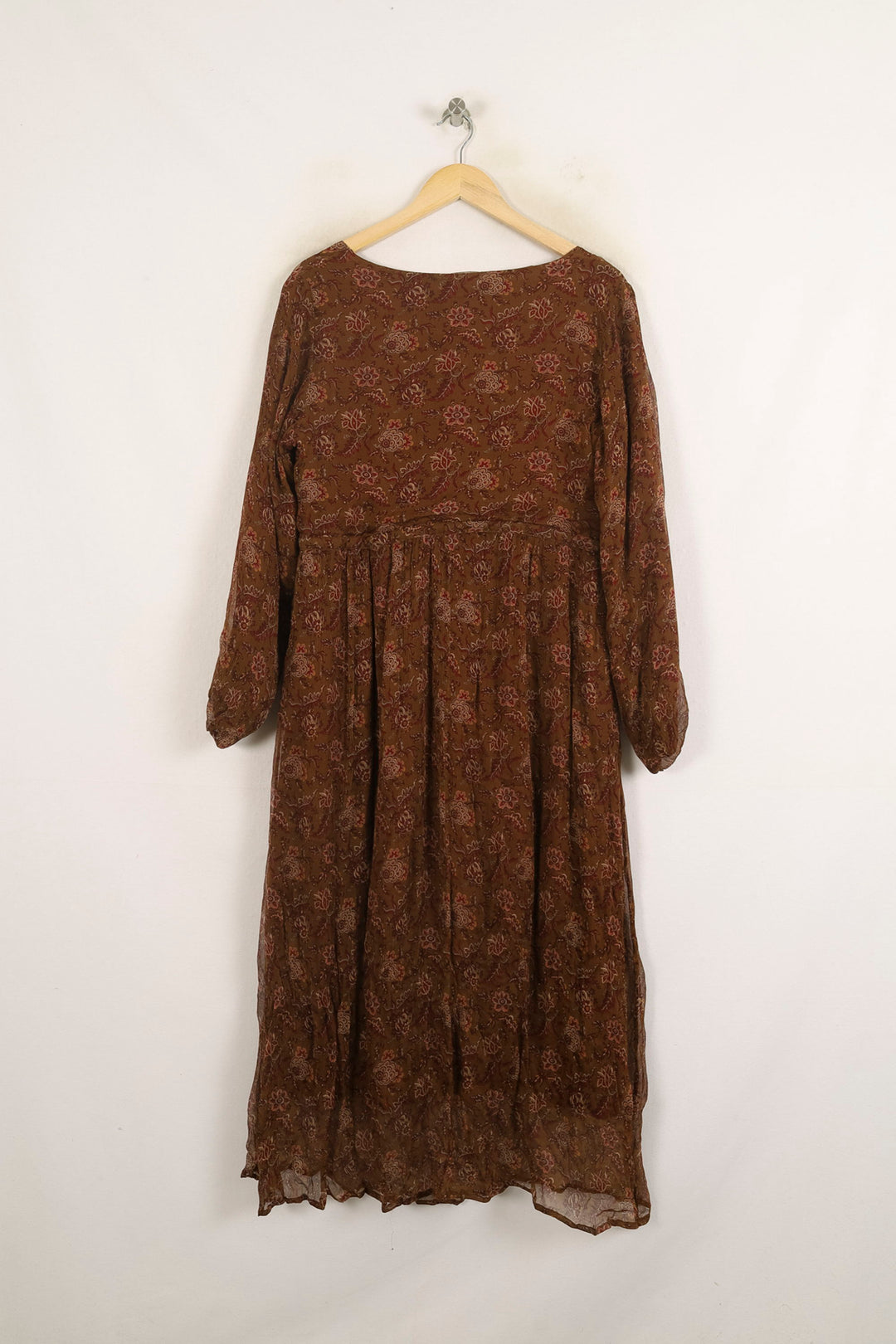 Robe Longue Marron - Taille L/40 de la marque Louise Misha | PARAD75700 - Vendu par Paradigme - Image 4
