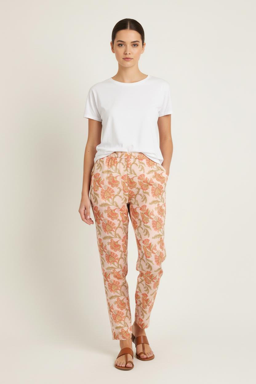 Pantalon Rose et Beige - Taille M/38 de la marque Louise Misha | PARAD75702 - Vendu par Paradigme - Image 1