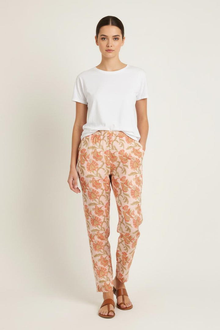 Pantalon Rose et Beige - Taille M/38 de la marque Louise Misha | PARAD75702 - Vendu par Paradigme - Image 1