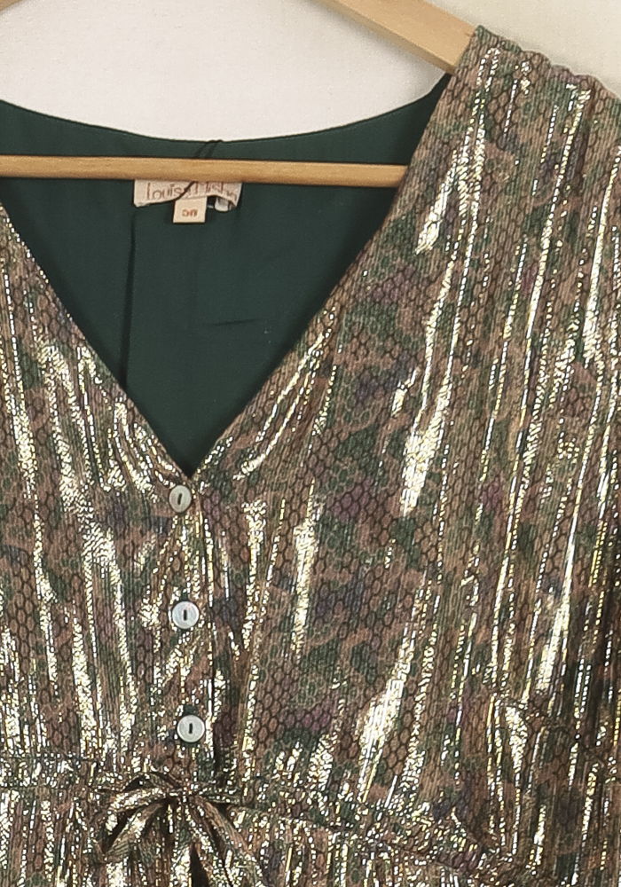 Robe Longue Multicolore - Taille M/38 de la marque Louise Misha | PARAD75704 - Vendu par Paradigme - Image 3
