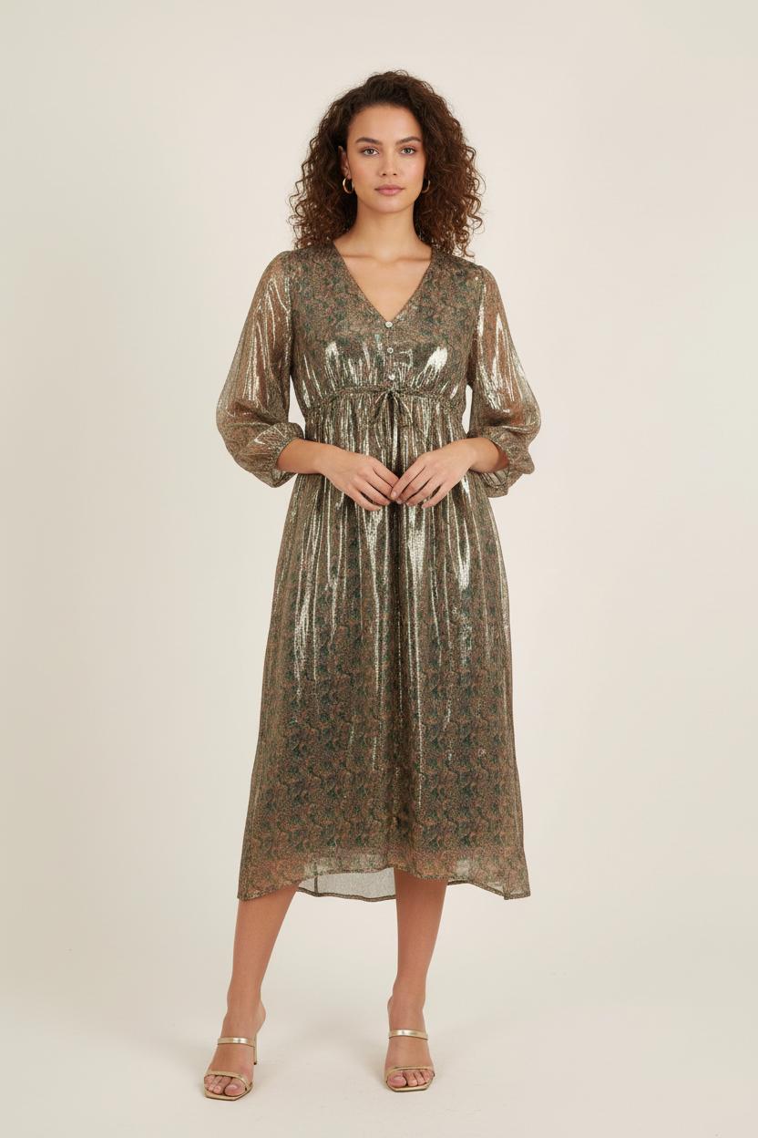 Robe Longue Multicolore - Taille M/38 de la marque Louise Misha | PARAD75704 - Vendu par Paradigme - Image 1