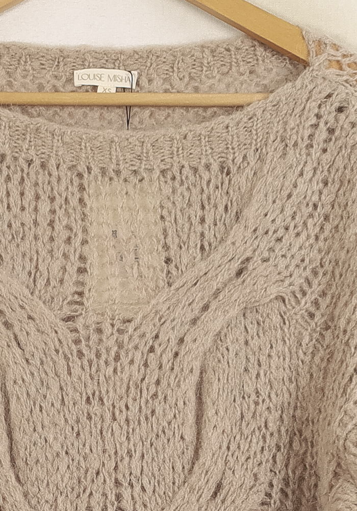 Pull Beige - Taille XS/34 de la marque Louise Misha | PARAD75706 - Vendu par Paradigme - Image 3