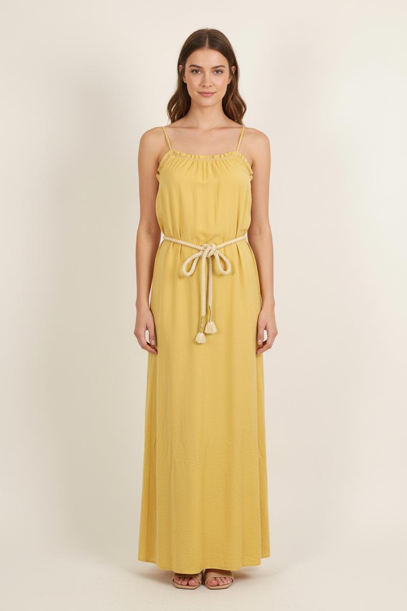 Robe Longue Jaune - Taille S/36 de la marque Louise Misha | PARAD75708 - Vendu par Paradigme - Image 1