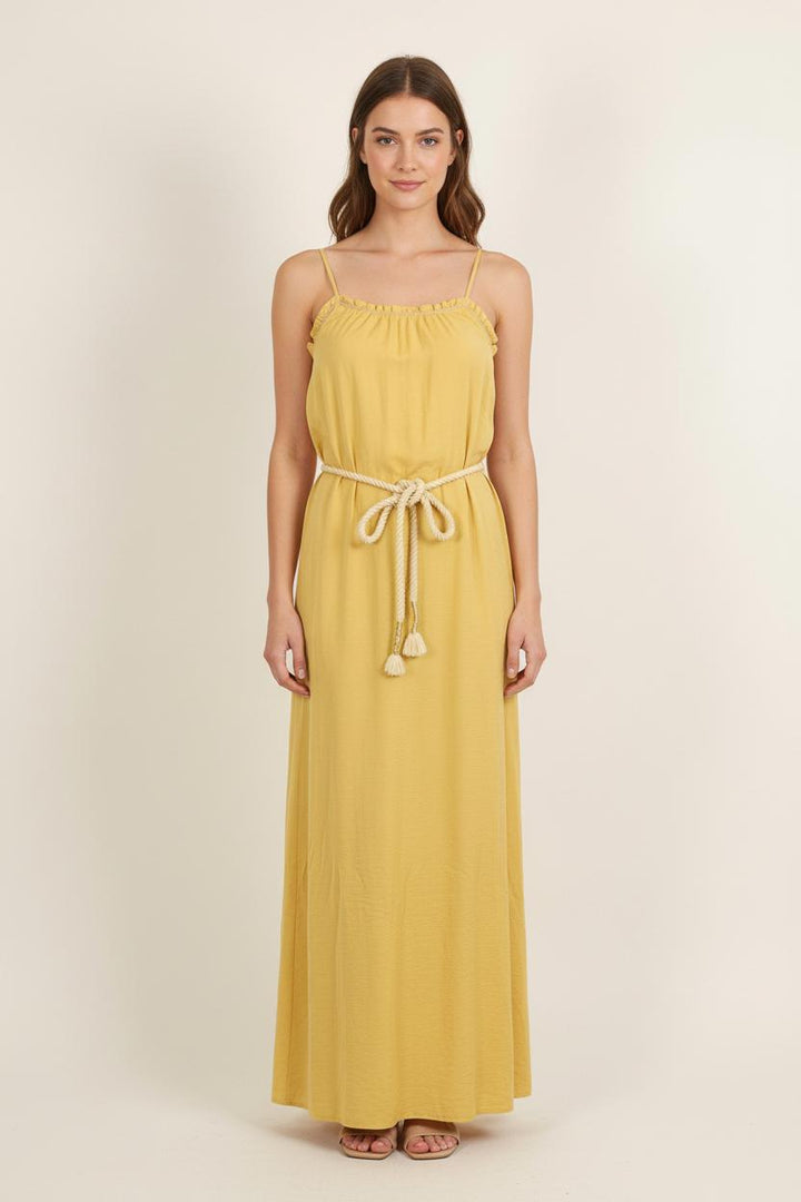 Robe Longue Jaune - Taille S/36 de la marque Louise Misha | PARAD75708 - Vendu par Paradigme - Image 1
