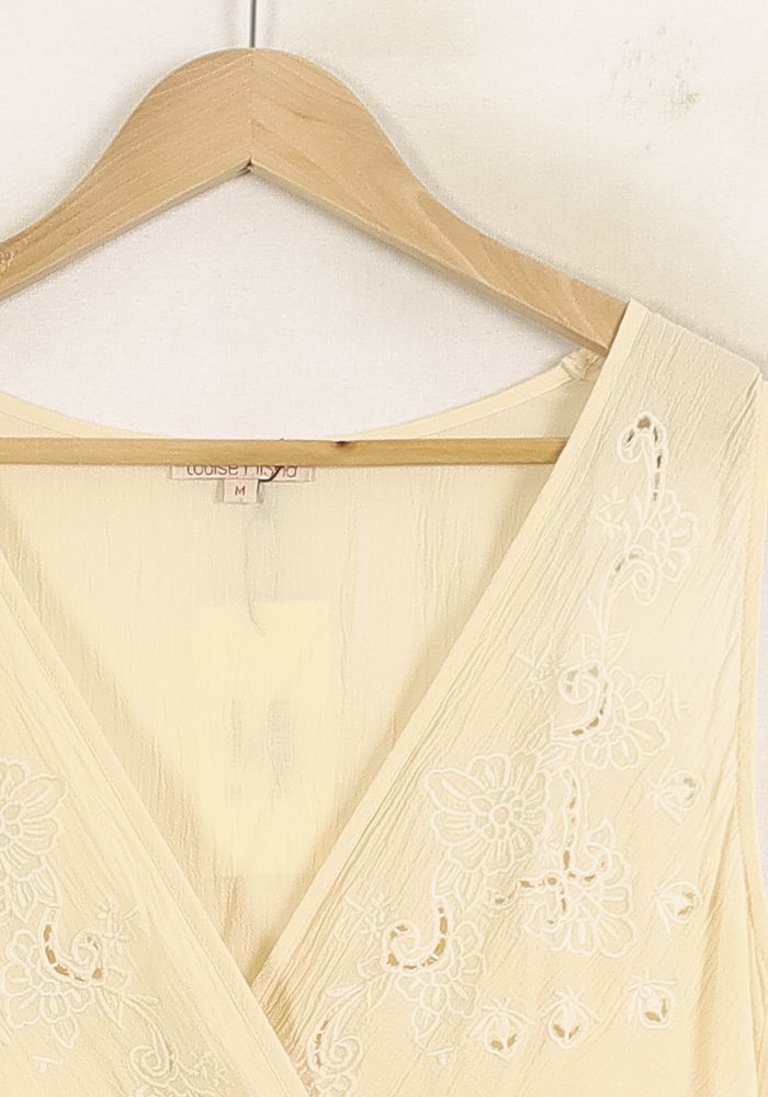 Robe Écrue - Taille M/38 de la marque Louise Misha | PARAD75710 - Vendu par Paradigme - Image 3