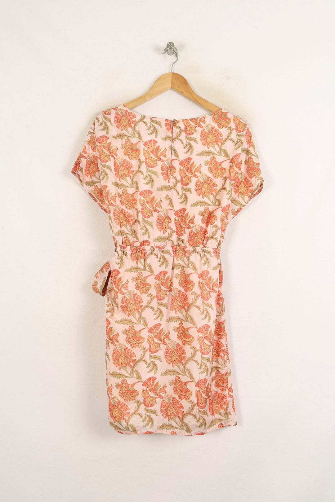 Robe Fleurie Rose et Orange - Taille S/36 de la marque Louise Misha | PARAD75712 - Vendu par Paradigme - Image 4
