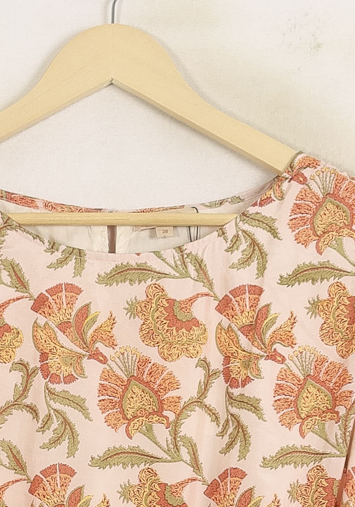 Robe Portefeuille Rose et Orange - Taille M/38 de la marque Louise Misha | PARAD75713 - Vendu par Paradigme - Image 3