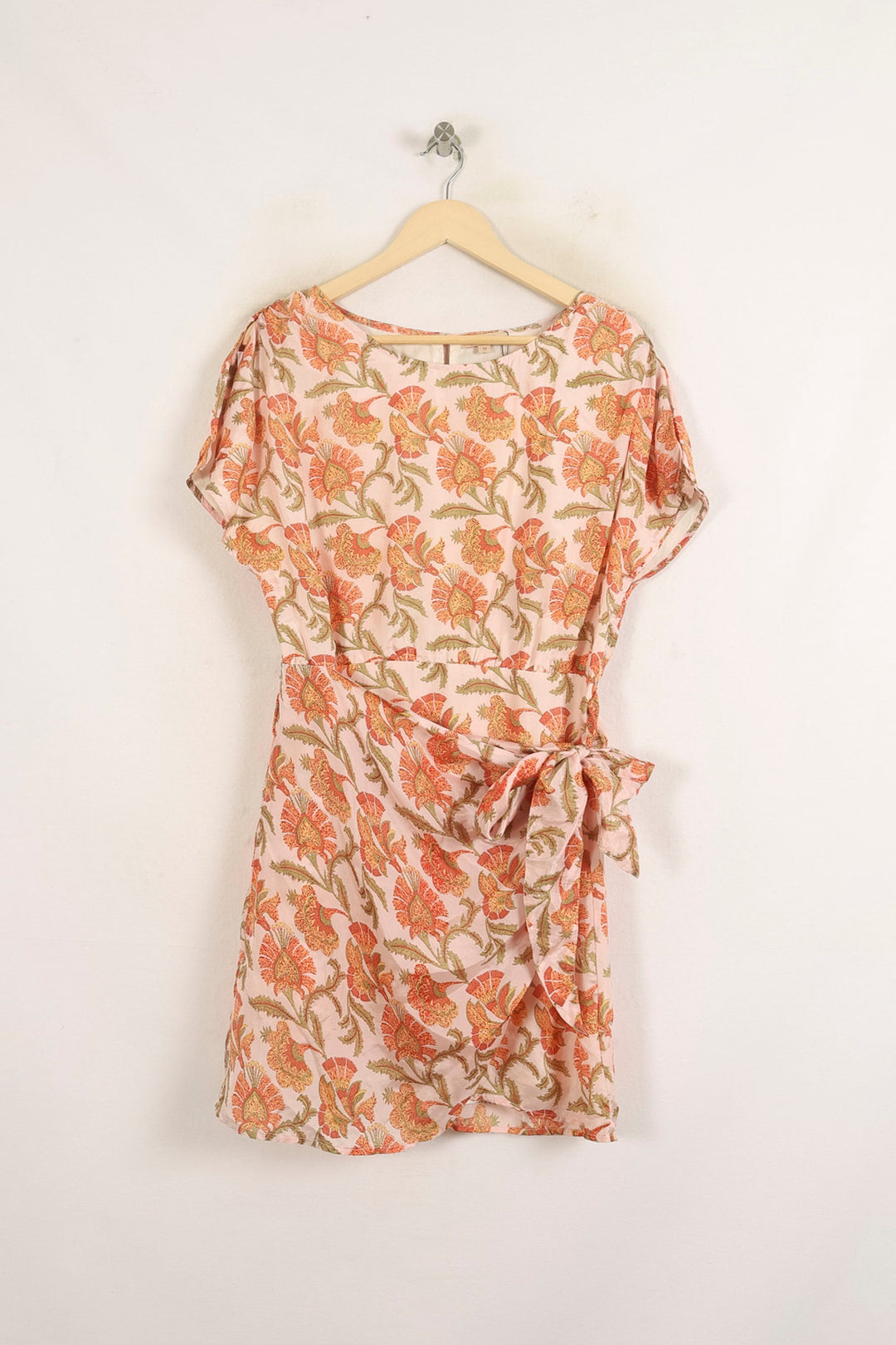 Robe Portefeuille Rose et Orange - Taille M/38 de la marque Louise Misha | PARAD75713 - Vendu par Paradigme - Image 2