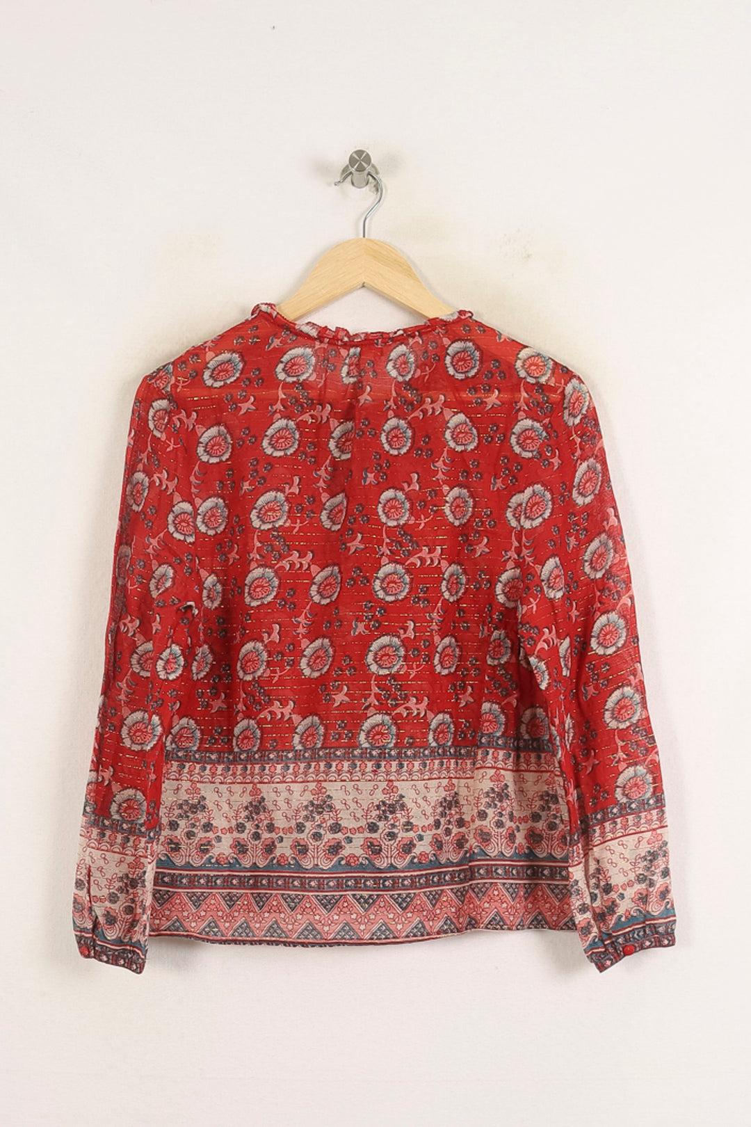 Blouse Rouge et Blanche - Taille S/36 de la marque Louise Misha | PARAD75715 - Vendu par Paradigme - Image 4