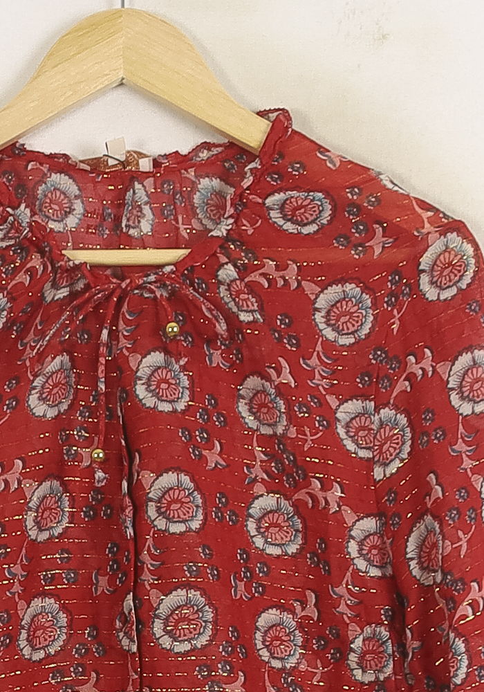 Blouse Rouge et Blanche - Taille S/36 de la marque Louise Misha | PARAD75715 - Vendu par Paradigme - Image 3