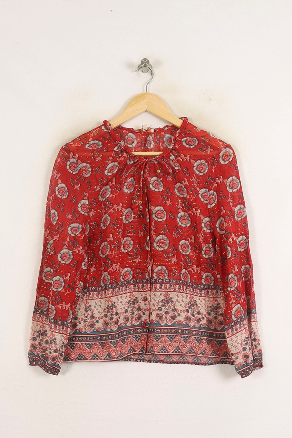 Blouse Rouge et Blanche - Taille S/36 de la marque Louise Misha | PARAD75715 - Vendu par Paradigme - Image 2