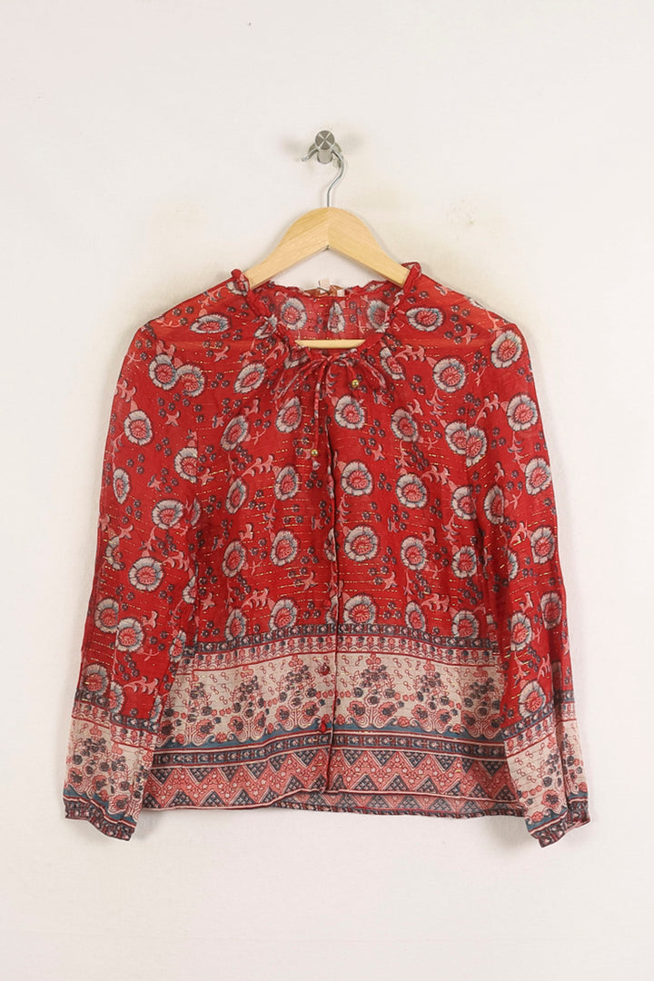 Blouse Rouge et Blanche - Taille S/36 de la marque Louise Misha | PARAD75715 - Vendu par Paradigme - Image 2