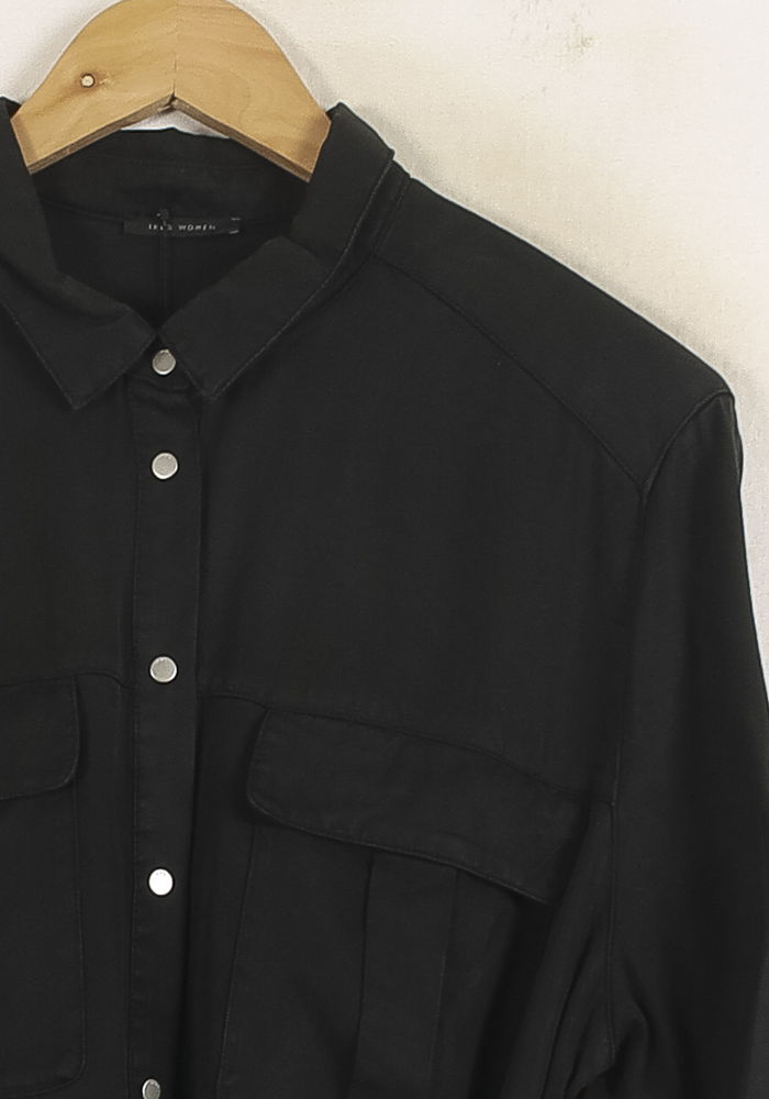 Robe Chemise Noire - Taille XXL/44 de la marque IKKS | PARAD75723 - Vendu par Paradigme - Image 3