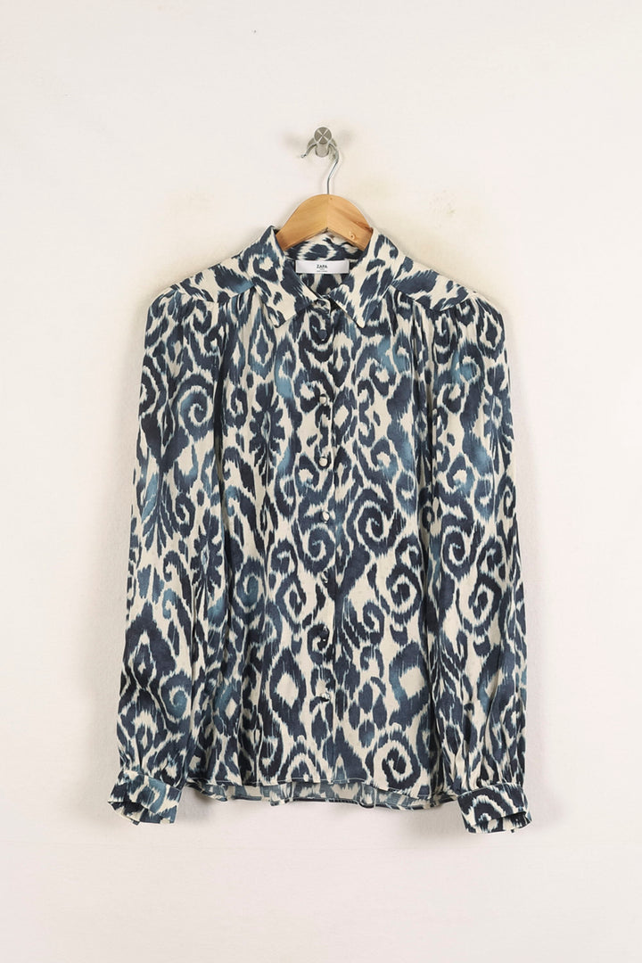 Chemise Bleu et Blanc - Taille L/40 de la marque ZAPA | PARAD75726 - Vendu par Paradigme - Image 2
