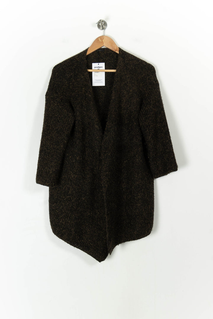 Cardigan Marron - Taille L/40 de la marque IKKS | PARAD75740 - Vendu par Paradigme - Image 2