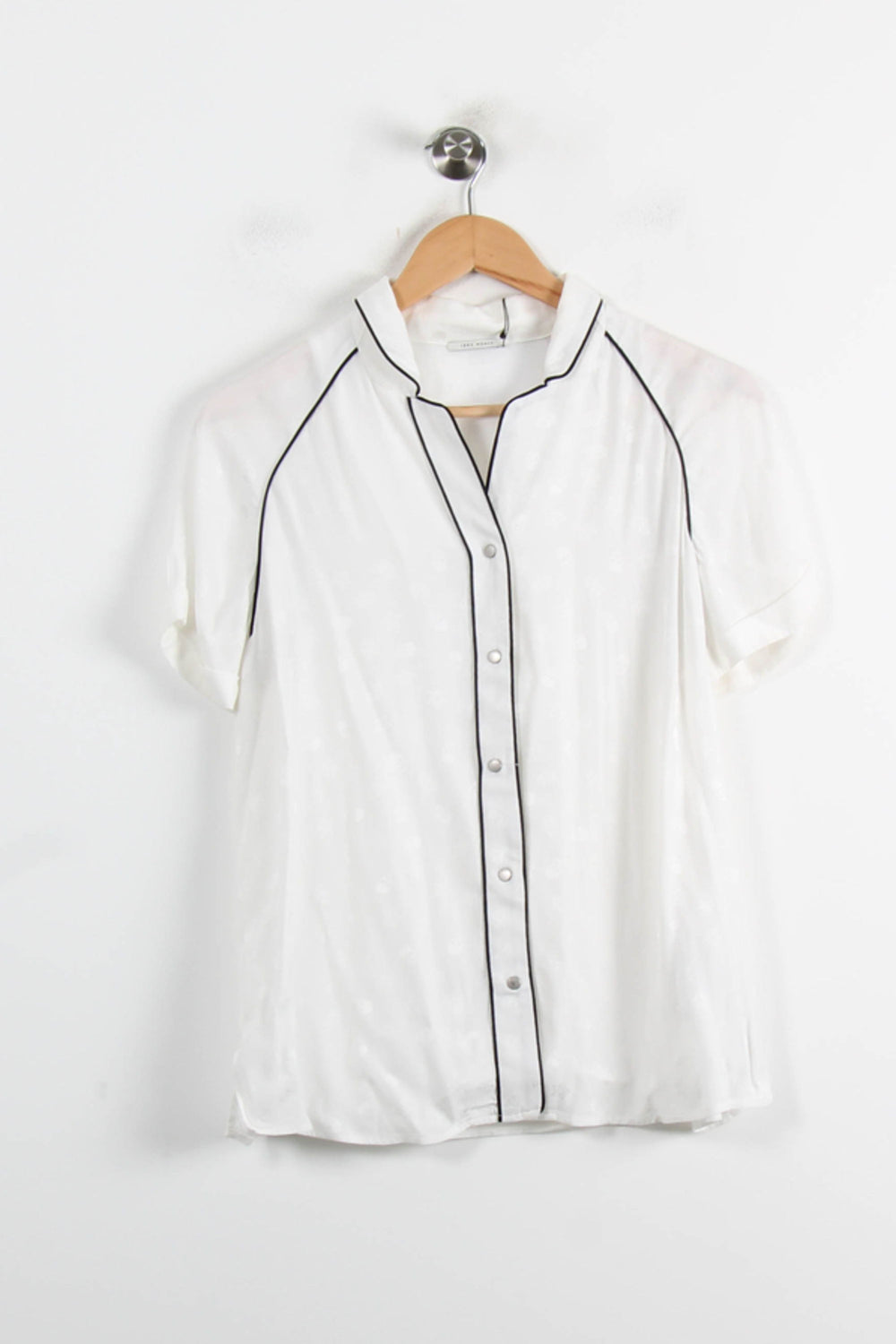 Chemise Blanche et Noire - Taille S/36 de la marque IKKS | PARAD75745 - Vendu par Paradigme - Image 2