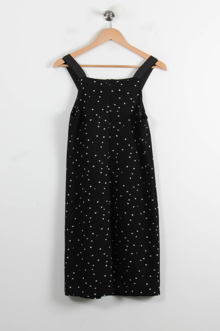Robe Noire à Pois Blancs - Taille S/36 de la marque La Fée Maraboutée | PARAD75748 - Vendu par Paradigme - Image 4
