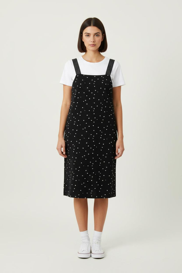 Robe Noire à Pois Blancs - Taille S/36 de la marque La Fée Maraboutée | PARAD75748 - Vendu par Paradigme - Image 1