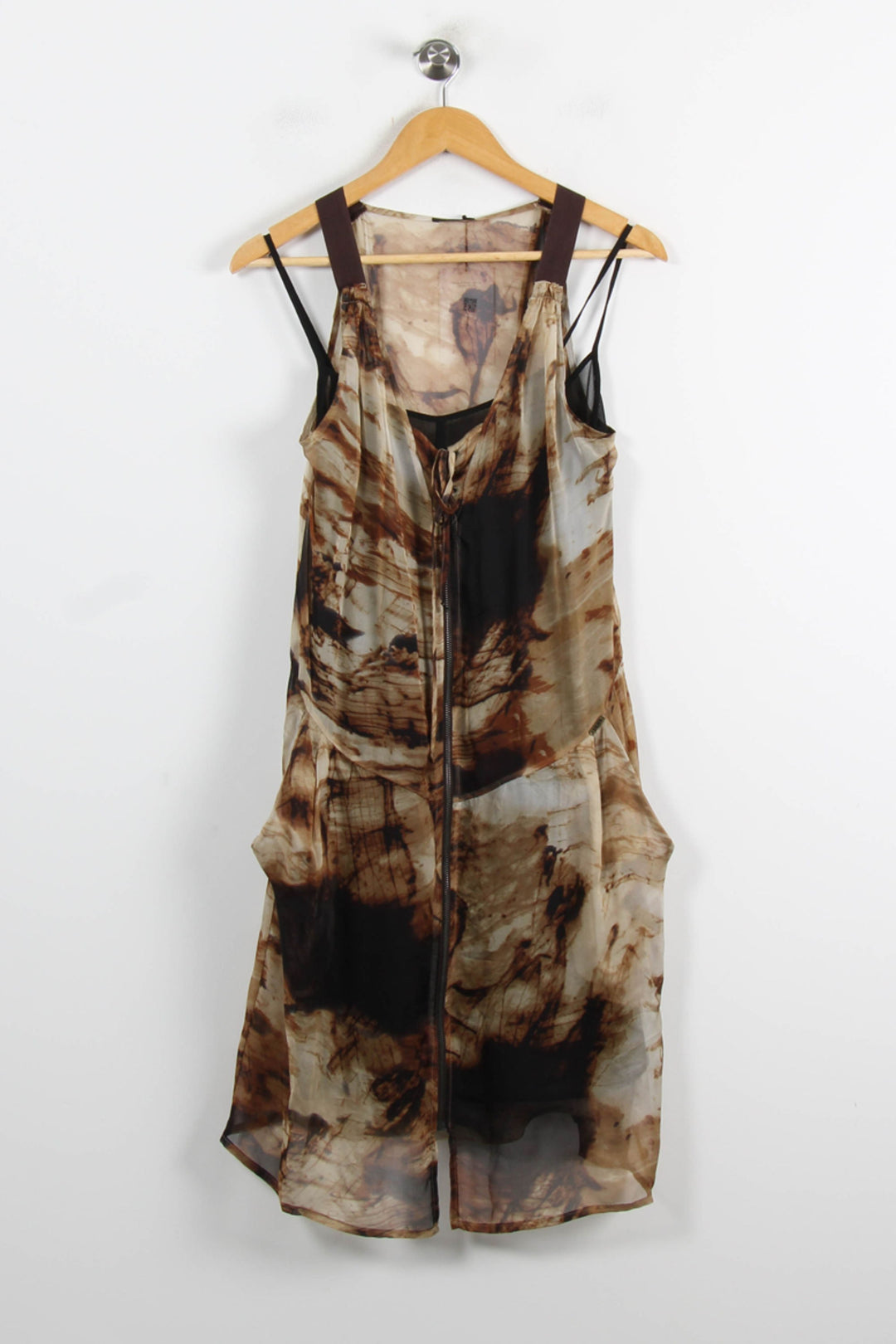 Robe Débardeur Marron et Noir - Taille XL/42 de la marque IKKS | PARAD75772 - Vendu par Paradigme - Image 2