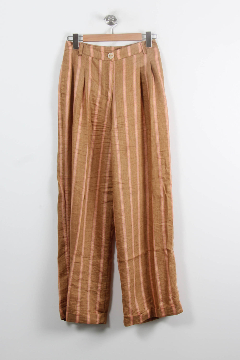 Pantalon Large Beige et Rose - Taille M/38 de la marque La Fée Maraboutée | PARAD75775 - Vendu par Paradigme - Image 2