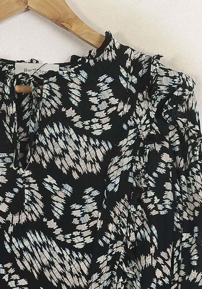 Blouse Noire et Blanche - Taille XS/34 de la marque Bérénice | PARAD75786 - Vendu par Paradigme - Image 3