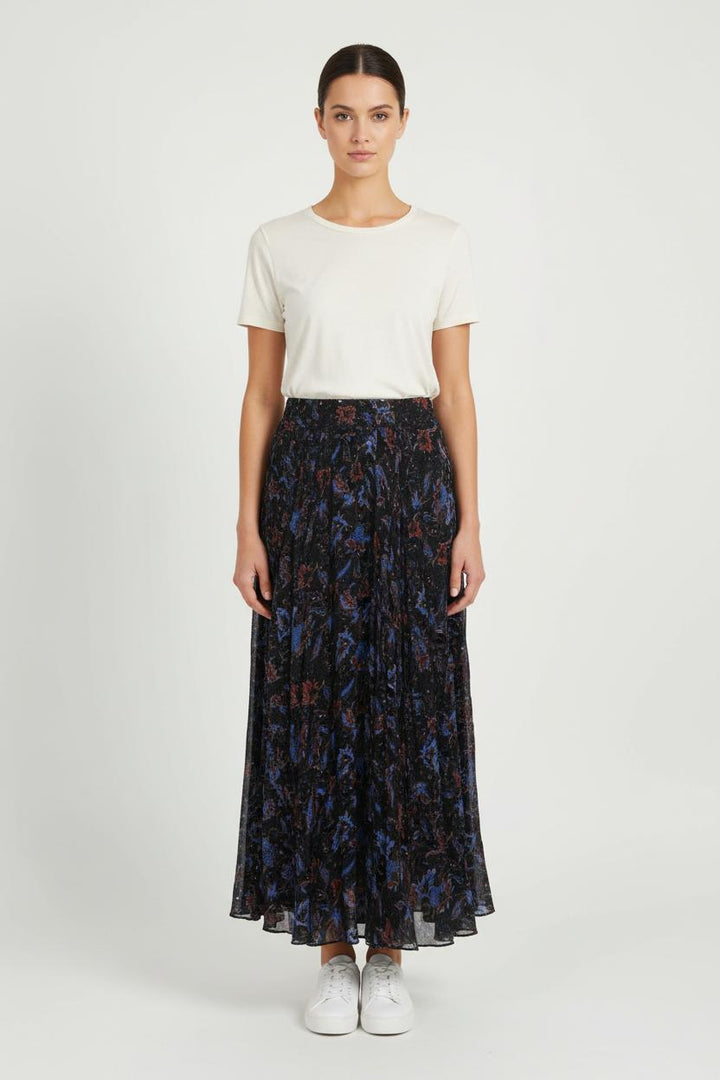 Jupe Longue Bleue et Noire - Taille XS/34 de la marque Bérénice | PARAD75792 - Vendu par Paradigme - Image 1