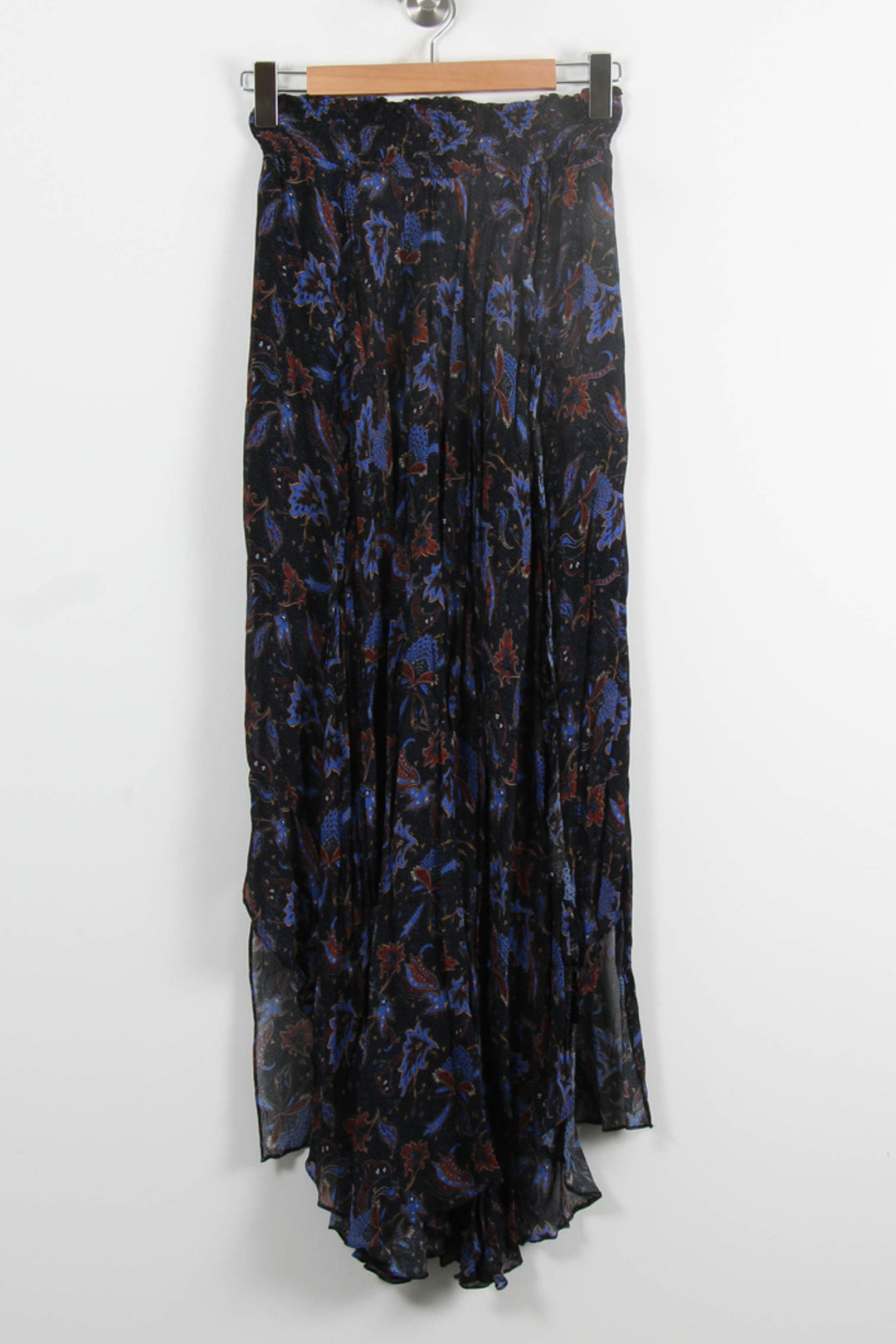 Jupe Longue Bleue et Noire - Taille XS/34 de la marque Bérénice | PARAD75792 - Vendu par Paradigme - Image 2