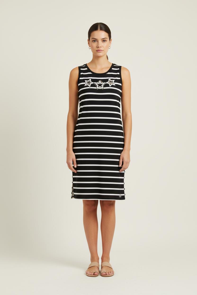 Robe Droite Noire et Blanche - Taille L/40 de la marque Liu Jo | PARAD75804 - Vendu par Paradigme - Image 1