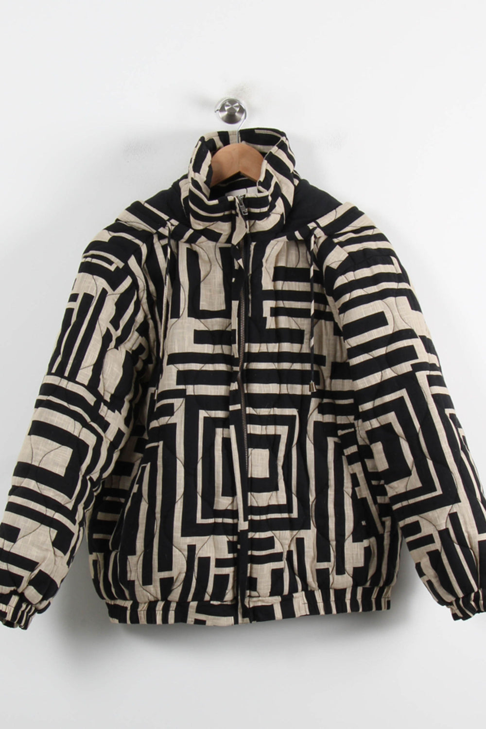 Doudoune Noire et Beige - Taille L/40 de la marque Stella Forest | PARAD75810 - Vendu par Paradigme - Image 2