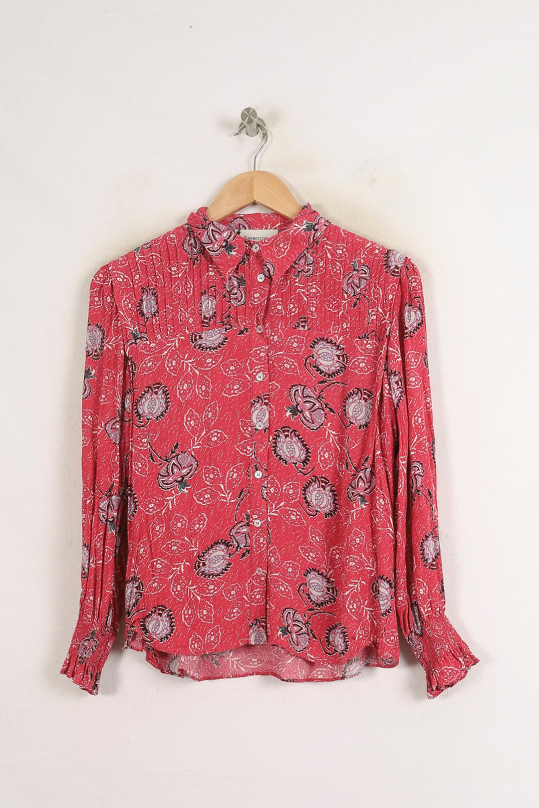 Chemise Rose à Motifs - Taille XS/34 de la marque Bérénice | PARAD75820 - Vendu par Paradigme - Image 2